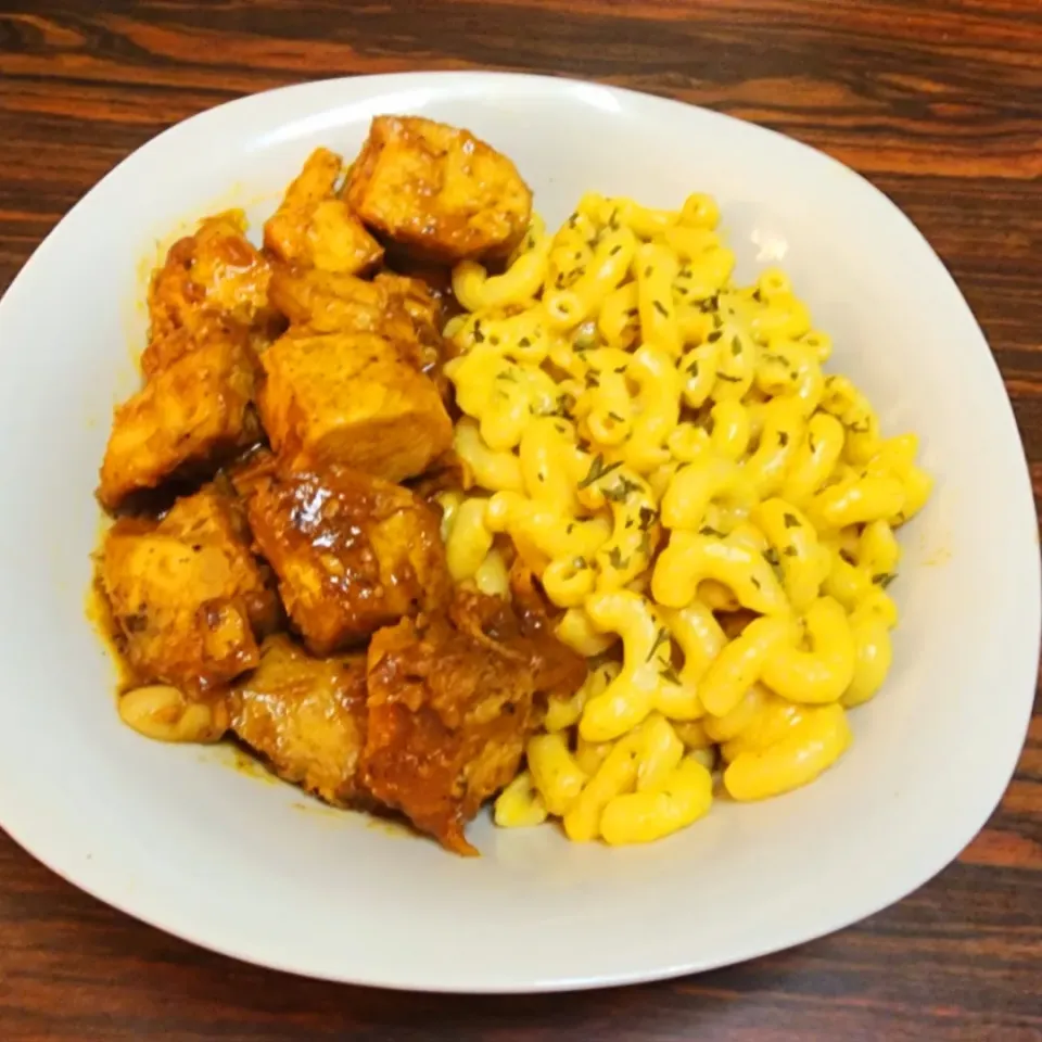 High Protein Honey BBQ Chicken  Mac & Cheese|Tam Tamさん