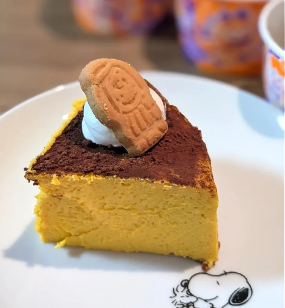 Snapdishの料理写真:かぼちゃのチーズケーキ|あぼちさん