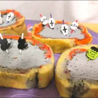 Snapdishの料理写真:ハロウィンロールケーキ|みぽりんさん