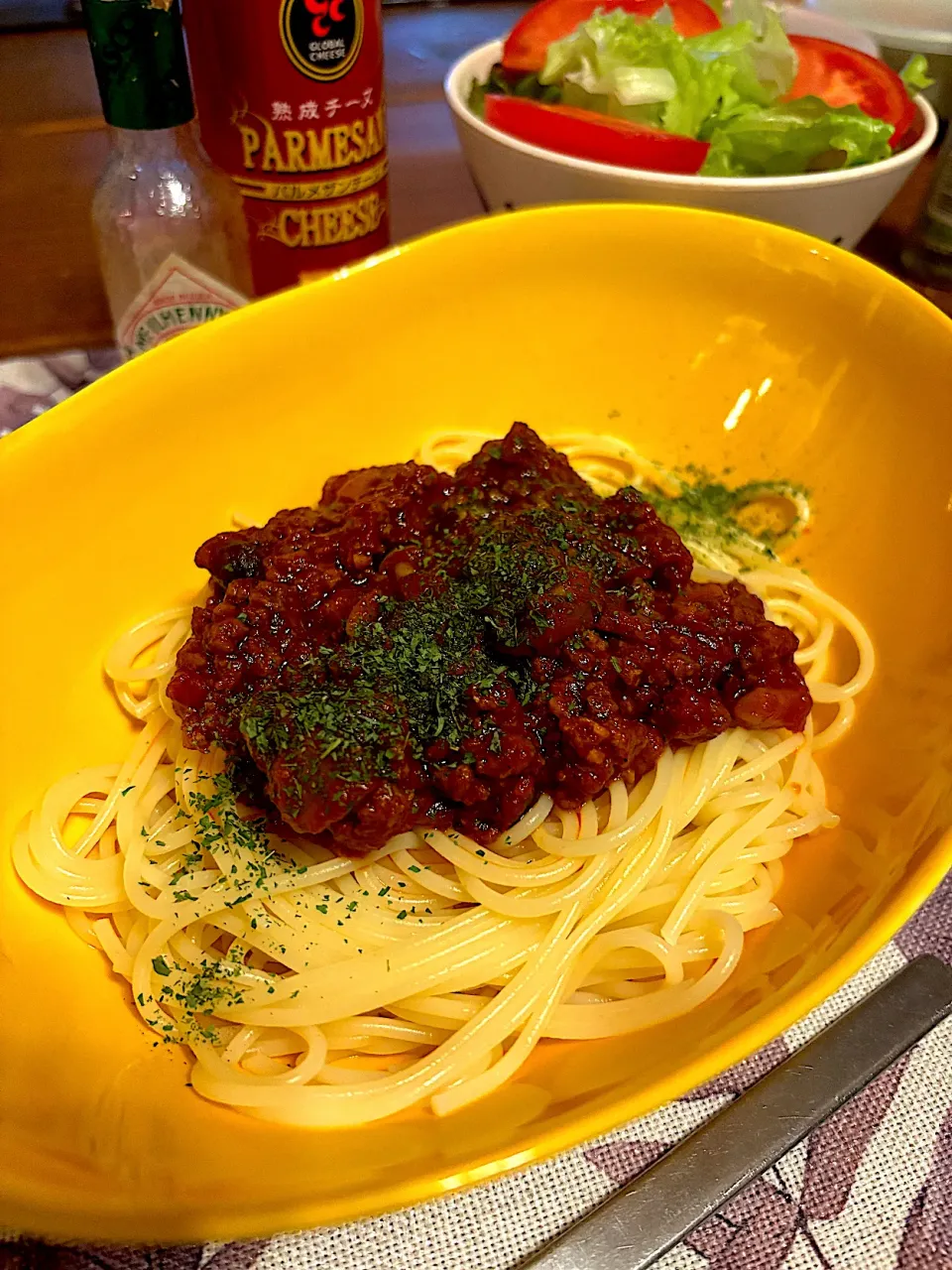 Snapdishの料理写真:きのこたっぷりミートソース🍝|Hiropanさん