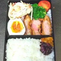 Snapdishの料理写真:豚カツ弁当|黒川克博さん