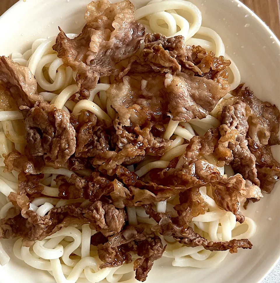 Snapdishの料理写真:肉うどん ぶっかけ|🤞takeru🤞さん