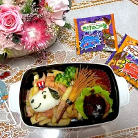 Snapdishの料理写真:2024.11.1のハロウィンの次の日弁当🎃笑|makoさん