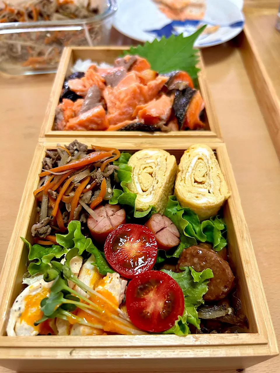 Snapdishの料理写真:今日のお弁当|青空の梅干しさん