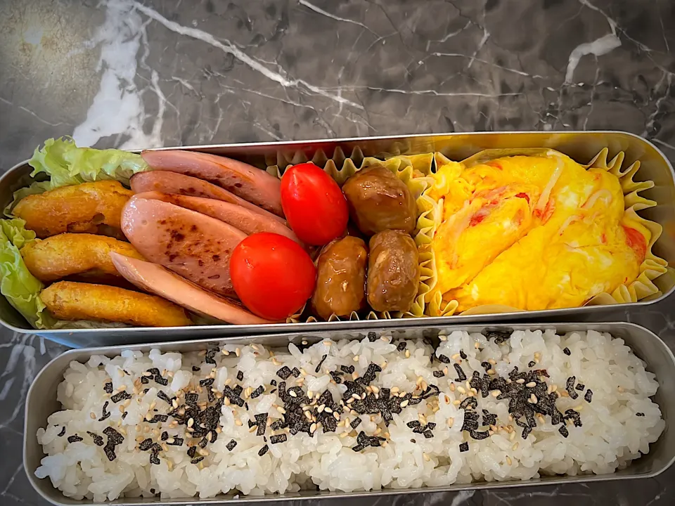 Snapdishの料理写真:中学お弁当🍱🍙No.90|ちーぽん♪さん