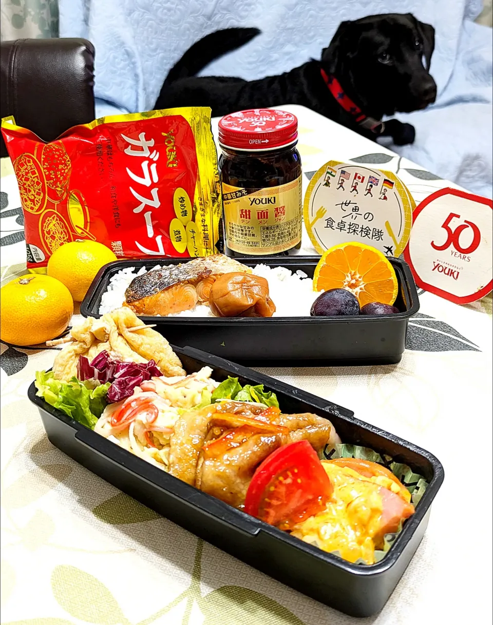 Snapdishの料理写真:🌏『世界の食卓探検隊』【お父たま弁当】|ayaさん