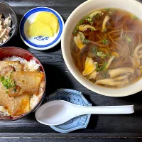 豚丼そばセット|サトウさん