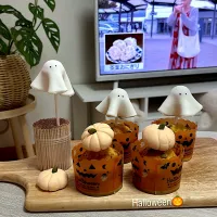 Snapdishの料理写真:sucreroomさんの料理 マシュマロフォンダントでハロウィンおばけ👻|sucreroomさん