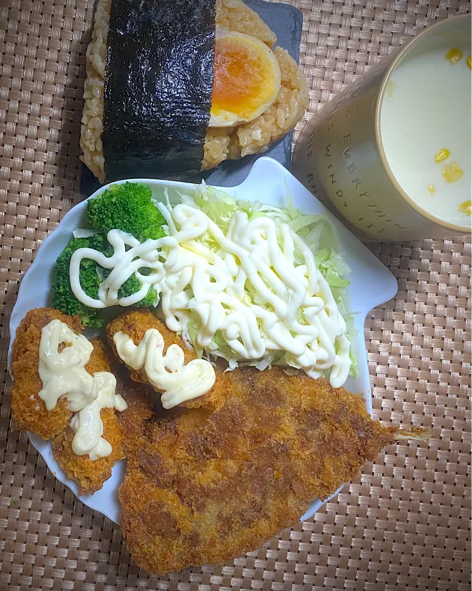 牡蠣フライ鯵フライ定食|すくらんぶるえっぐさん