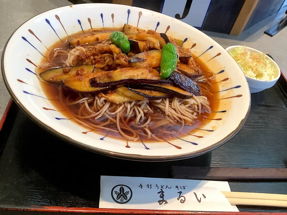 Snapdishの料理写真:まだまだ『冷やし肉茄子蕎麦』😋|アライさんさん