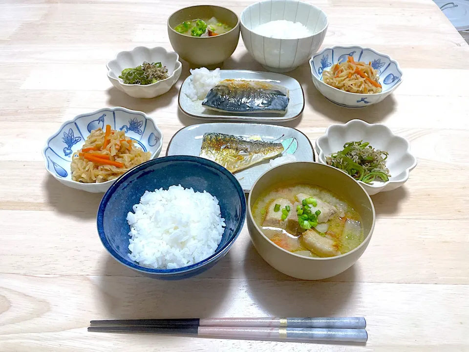 よるごはん 鯖の塩焼き|プリンさん