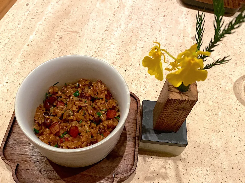 Chinese Sausage Rice
Soy Bean Paste and Pickled Ginger|H2Oさん