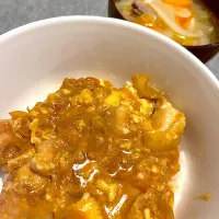 Snapdishの料理写真:旦那くん出張おつかれさま親子丼|きなこさん