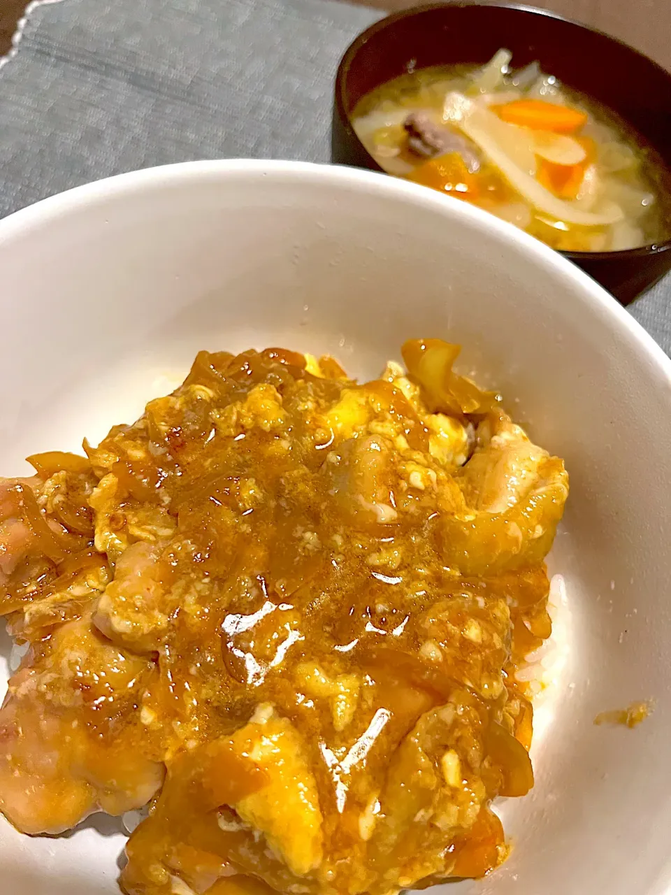 旦那くん出張おつかれさま親子丼|きなこさん