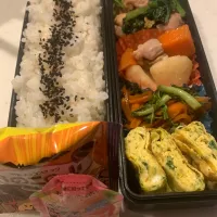 Snapdishの料理写真:11/2 高校生息子のお弁当|ちととんさん