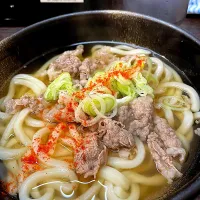 Snapdishの料理写真:麺屋まるきゅうの肉うどん＠長堀橋|Yasuhiro Koikeさん