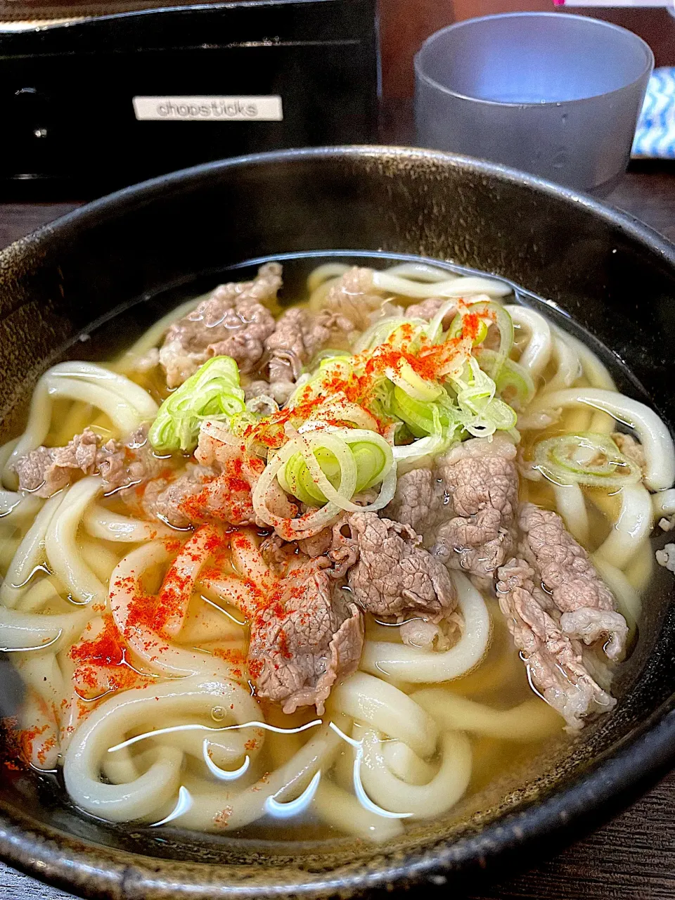 Snapdishの料理写真:麺屋まるきゅうの肉うどん＠長堀橋|Yasuhiro Koikeさん