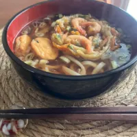 Snapdishの料理写真:かき揚げうどん|さあママさん