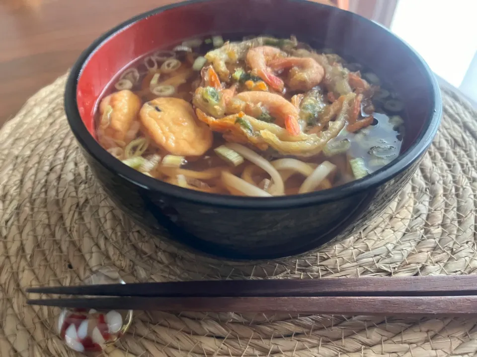 Snapdishの料理写真:かき揚げうどん|さあママさん