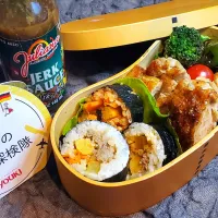 Snapdishの料理写真:ジャークチキン弁当|オハナシマンさん