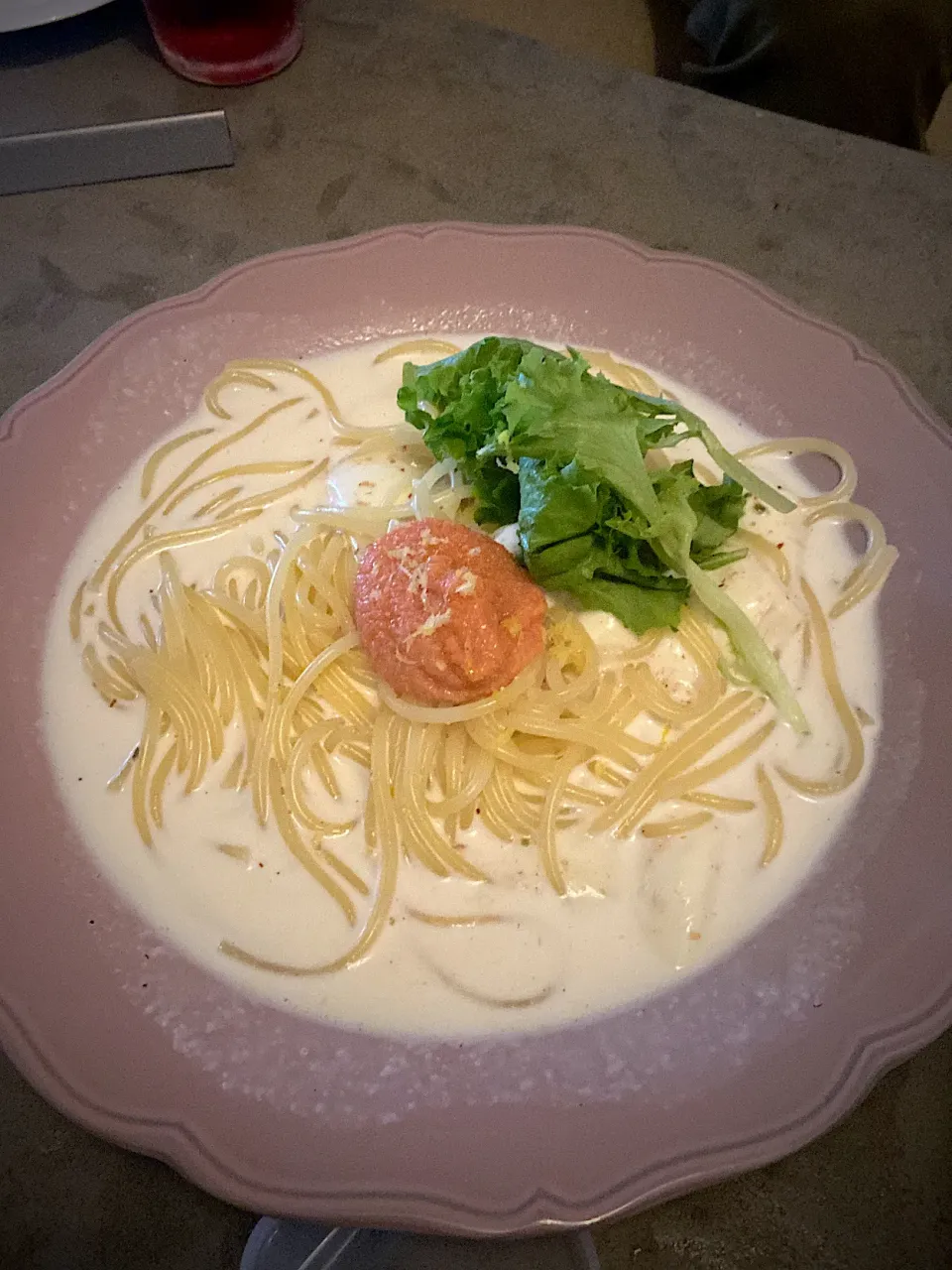 Snapdishの料理写真:明太子クリームパスタ|晏如さん