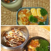 Snapdishの料理写真:高一＆中一男子部活飯🍱| 〇yuicoro〇さん