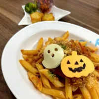 Snapdishの料理写真:ハロウィン⭐︎ペンネボロネーゼ| ゆりちさん