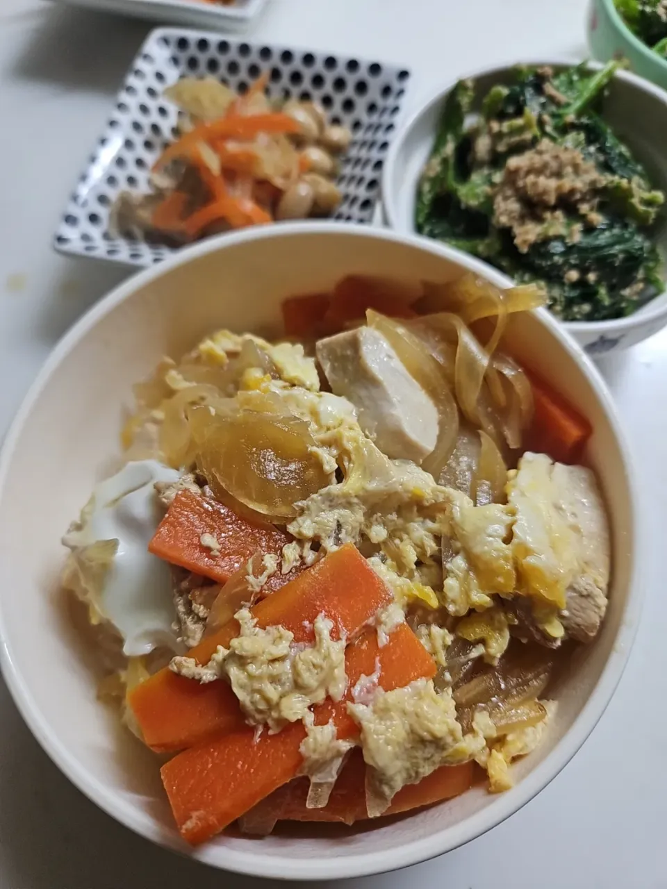 Snapdishの料理写真:☆夕飯☆体調が悪く、精一杯の夕飯です。|ｼｮｺﾗさん