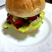 Snapdishの料理写真:ハンバーガー🍔|Yuki.さん