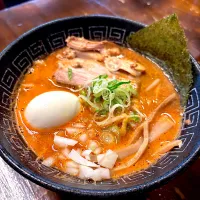 Snapdishの料理写真:海老トマトラーメン|Chiharϋnさん