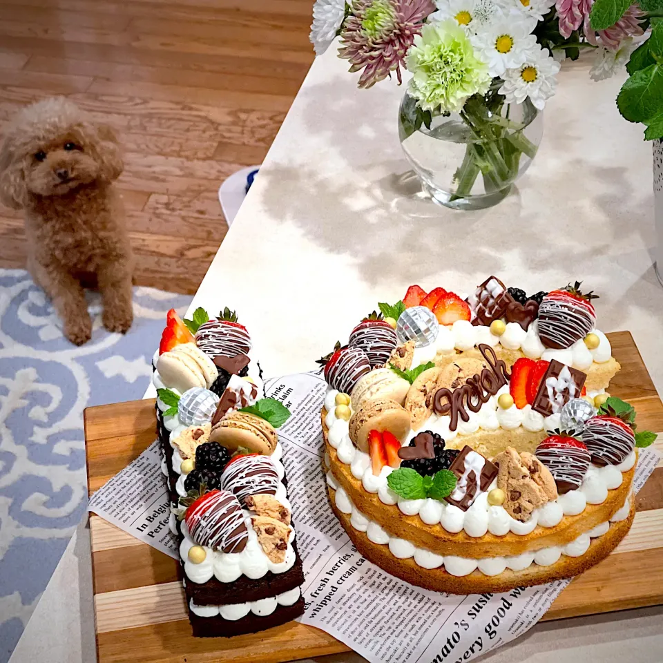 🎂 Gluten free Sweet 16 Number Cake 🎂 chocolate & vanilla|The Reinhartsさん