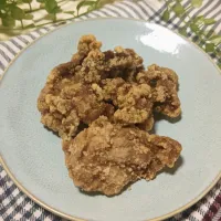 Snapdishの料理写真:豚コマ唐揚げ|kodomoのおやつさん