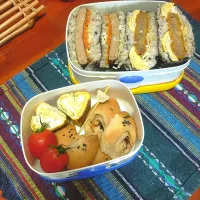 Snapdishの料理写真:サーフィン弁当| 小林恵梨子さん