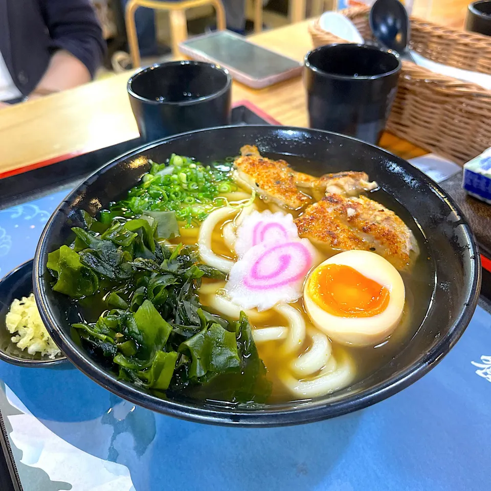 Udon with chicken and egg|skyblueさん