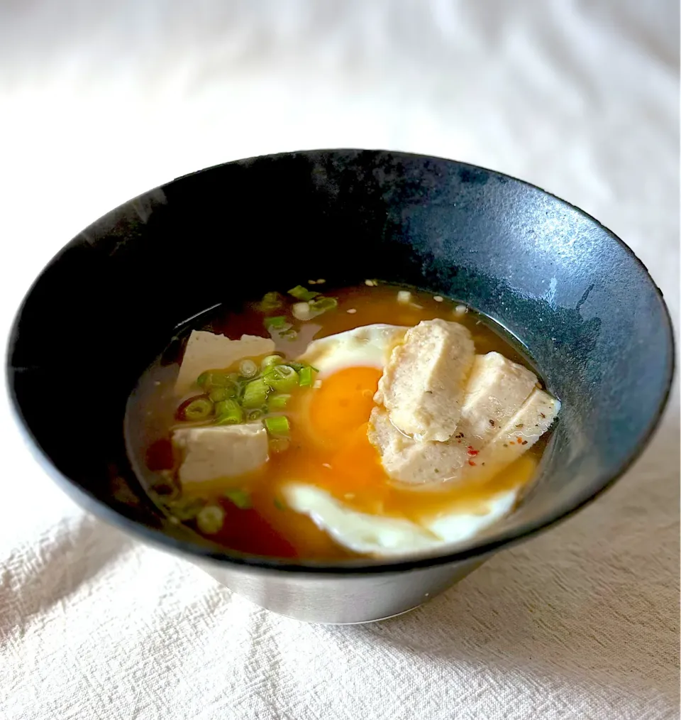 お豆腐でカサマシ半ラーメン|かっちゃん杉さん