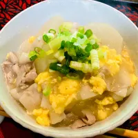 Snapdishの料理写真:✩.*˚大根のかき玉出汁煮|ゆきえもんさん