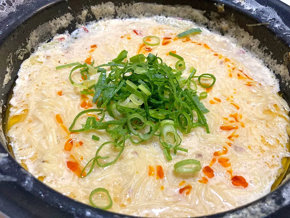 Snapdishの料理写真:締めのラーメン|あきさん