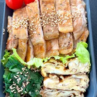 Snapdishの料理写真:生姜焼き弁当|hiro♪kouさん