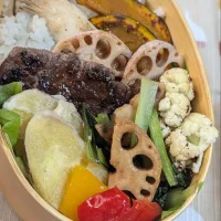 Snapdishの料理写真:本日のお弁当〜ミニステーキ弁当|f.1125beさん