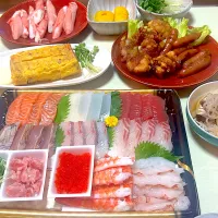 Snapdishの料理写真:手巻き寿司|たかよんさん