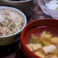 松茸ご飯と松茸のお吸い物。|おさかなさん