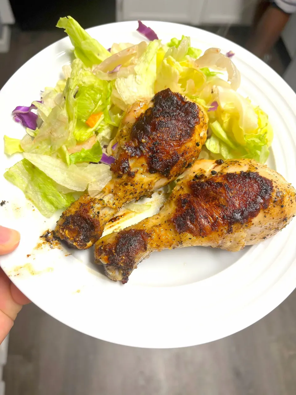 息子が作った鶏手羽元の粒味噌焼き🐔|チョコさん