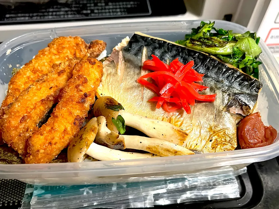 Snapdishの料理写真:旦那ちゃん弁当╰(*´︶`*)╯♡|ちゃびきゅさん