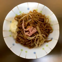 Snapdishの料理写真:オリジン 屋台風ソース焼きそば(ハーフ)|ばーさんさん