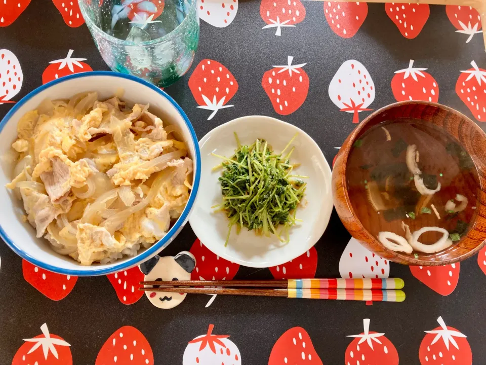 親子丼定食|あめふくらさん