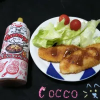 Snapdishの料理写真:Yummyも使った秋鮭のタレかけフライ✨|cocco+さん