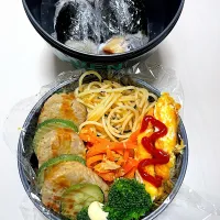 Snapdishの料理写真:父が作る男子高校生弁当🍱|父が作る毎日弁当さん