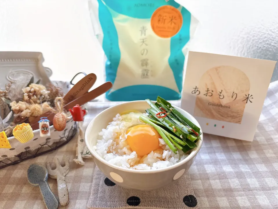 Snapdishの料理写真:卵かけご飯 *ニラキムチのせ*
🌾“青天の霹靂 2kg(新米)”使用🌾|がぁがさん