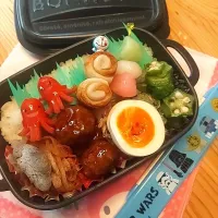 Snapdishの料理写真:2024.11.5 娘弁当🍱|あずきラテさん