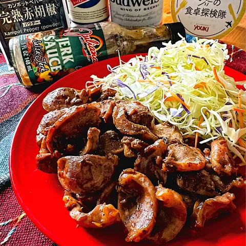 「ジュリアナジャークソース」を使ってみたSnapdishの料理・レシピ写真:🇯🇲ビールがすすむ🍺ジャーク砂肝🇯🇲